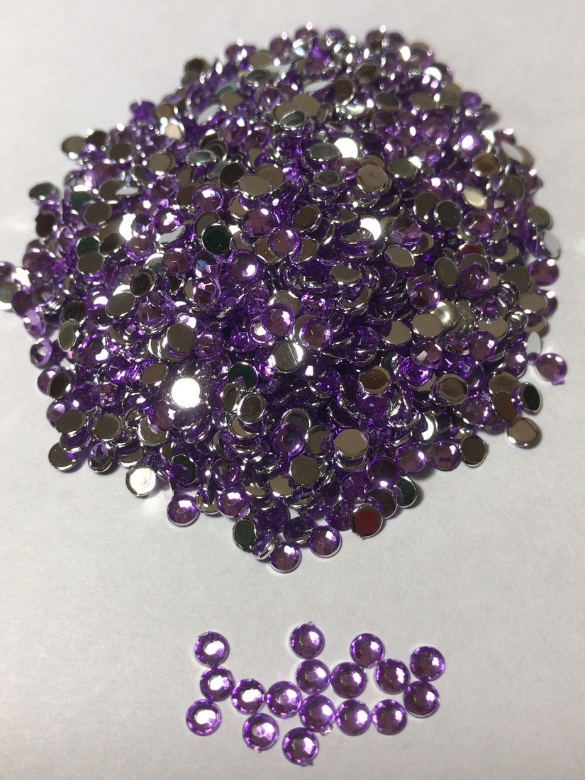 *3mm* deco for Stone 2000 bead light purple line hand made nails Kirakira biju- parts DIY construction 