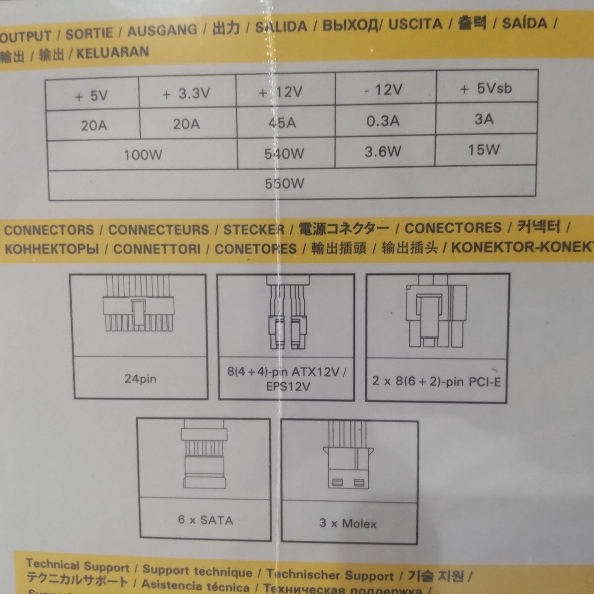 ANTEC 80PLUS GOLD認証取得 高効率 高耐久電源ユニット NE 550G GOLD