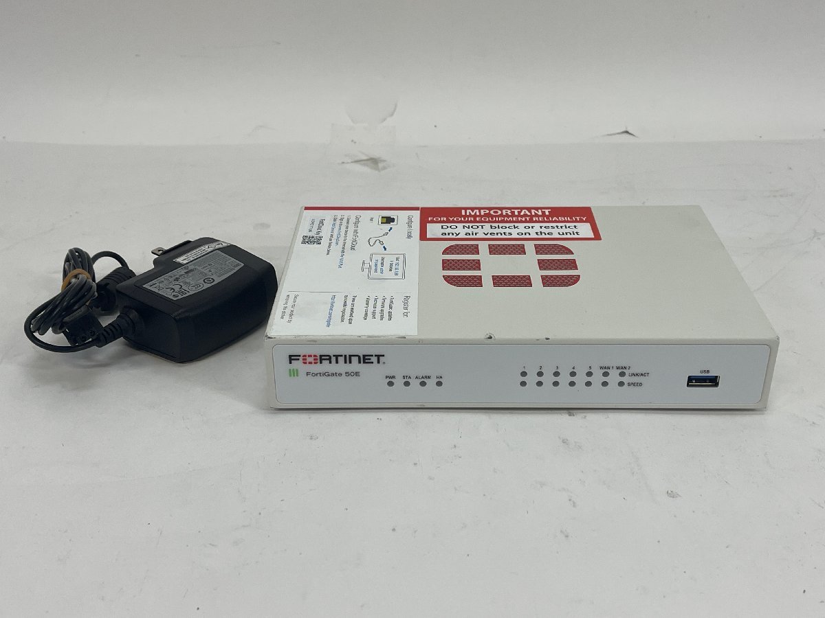 中古】Fortinet Fortigate 50E 工場出荷初期化済み(419 中古】Fortinet Fortigate 50E 工場出荷初期化済み(419