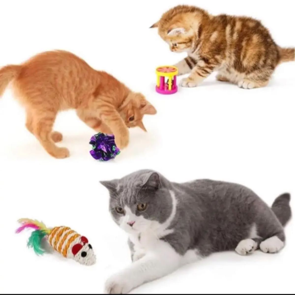 猫ちゃん大喜び ねこのおもちゃ　ねずみ　 猫のおもちゃ 12個セット ストレス発散　運動不足解消　アソート プレゼント