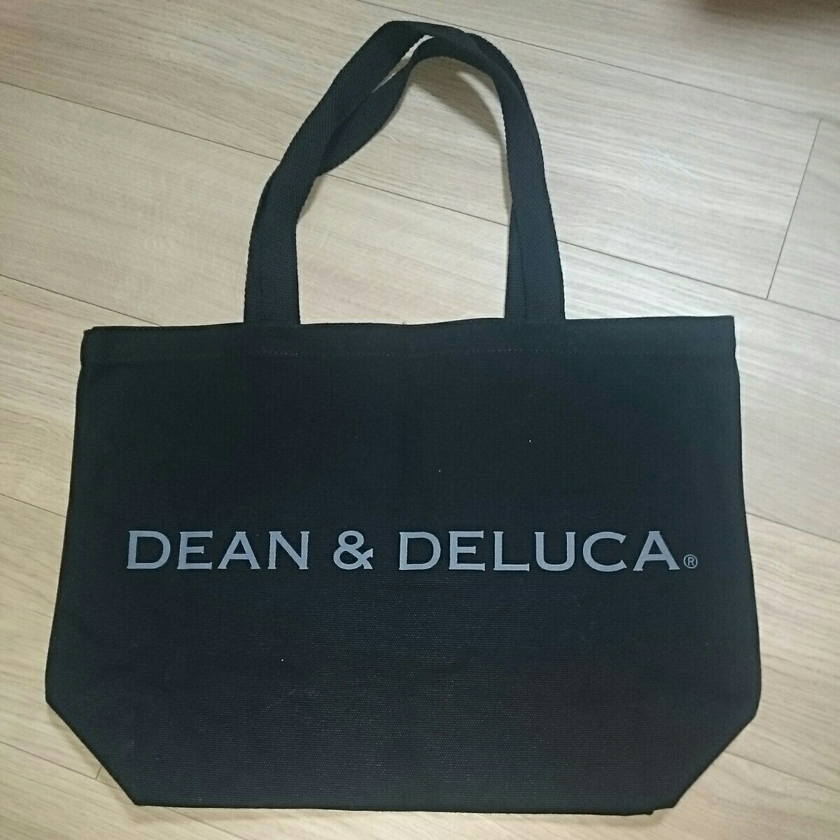 【DEAN&DELUCA*ディーン&デルーカ】トートバッグ*大*黒*ブラック★新品未使用★_画像1