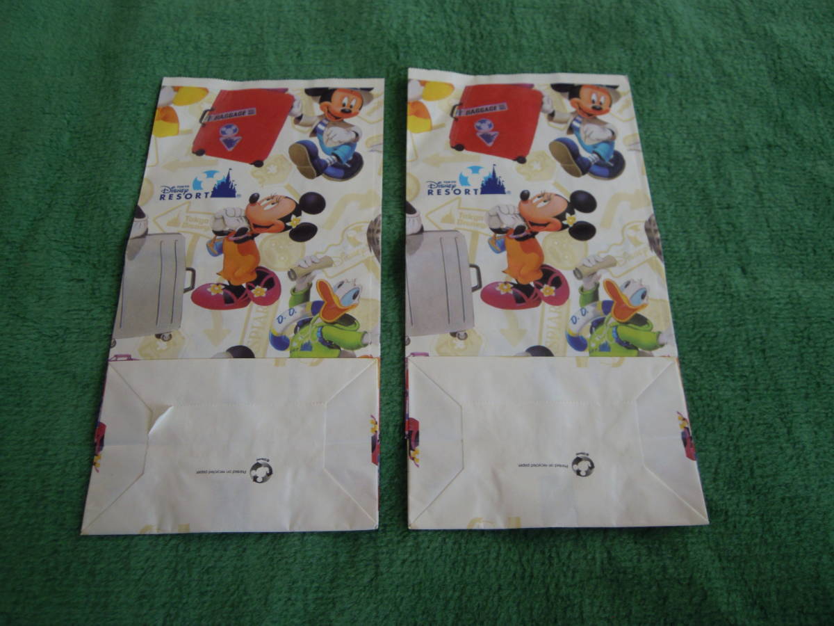 当時物 東京ディズニーリゾート 紙袋 2枚 未使用 Disney _画像2