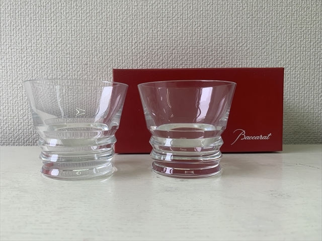 ほぼ未使用品■バカラ/Baccarat■ベガ■ロックグラス■ペア/2個セット■元箱入有