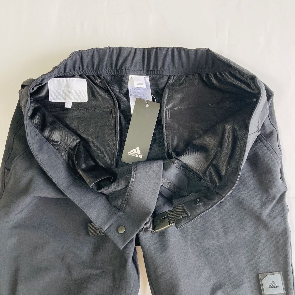 新品 アディダス adidas ゴルフパンツ ジョガーパンツ 黒ブラック O