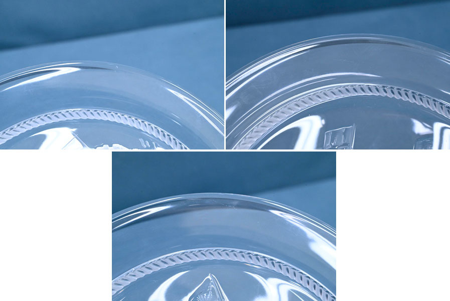 EF26 美品 フランス製 ラリック 飾り皿 クリスタル オブジェ _画像3