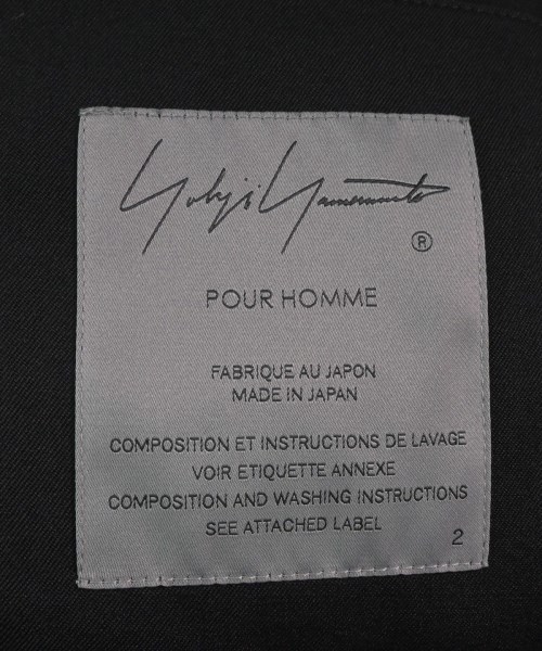 yohji yamamoto POUR HOMME チェスターコート メンズ ヨウジヤマモトプールオム 中古　古着_画像3