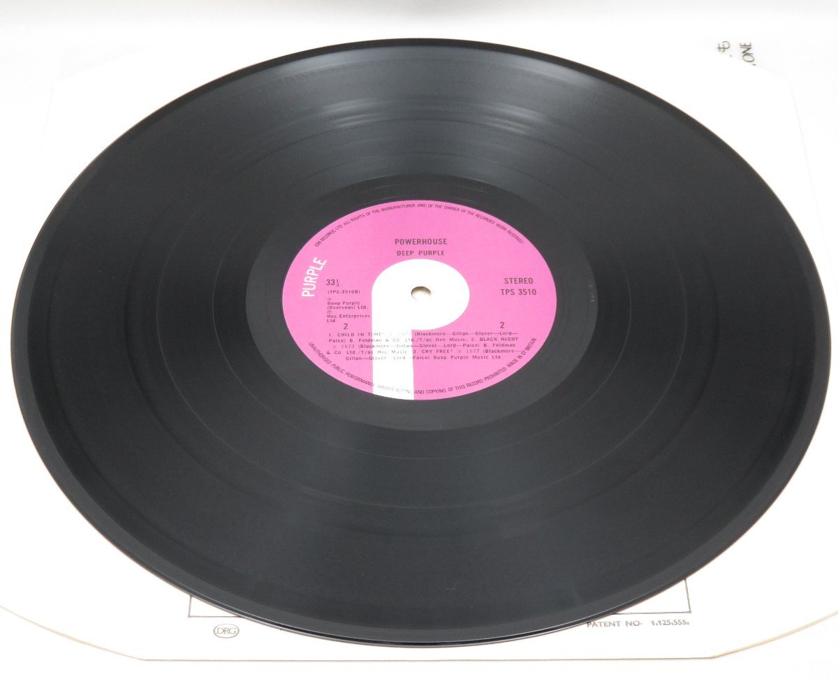 1円スタート LP レコード ディープ・パープル パワー・ハウス UK盤 TPS-3510 DEEP PURPLE POWER HOUSE 洋楽_画像7