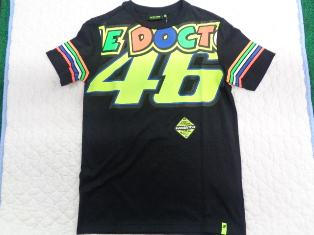 Sサイズ 展示未使用品★YAMAHA ヤマハ VRMTS305204 THE DOCTOR 46 ヴァレンティノ ロッシ 46 Tシャツ ブラック★_画像1