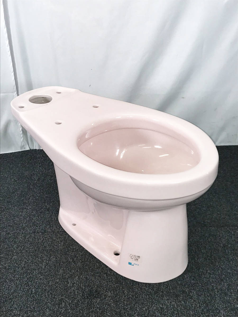 【美品】INAX (イナックス) トイレ便器(床下排水)☆洋式便器のみ 「C-18S」 #LR8(ピンク) 直接引き取り可能_画像3