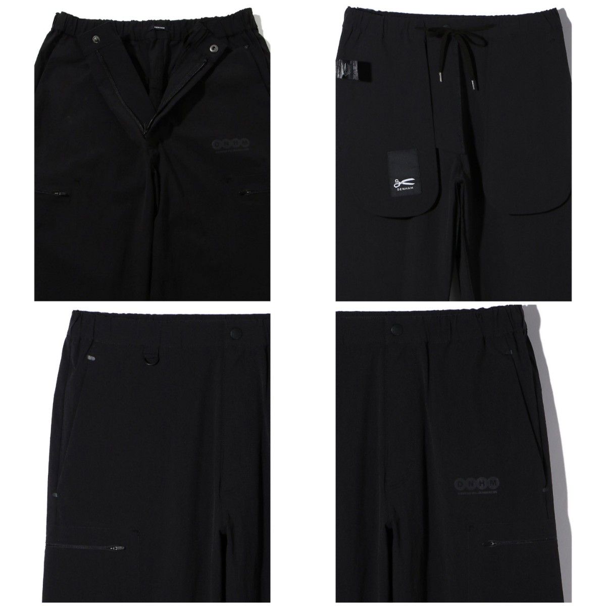 DENHAM 8 5 TECH PANTS BLACK デンハム 8 5分丈パンツ Mサイズ DENHAM 8 5 TECH PANTS BLACK デンハム 8 5分丈パンツ Mサイズ