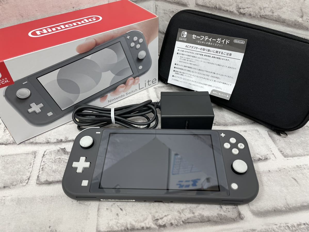 31588.0612Y】中古品！ Nintendo Switch Lite Gray HDH-001 箱ケース