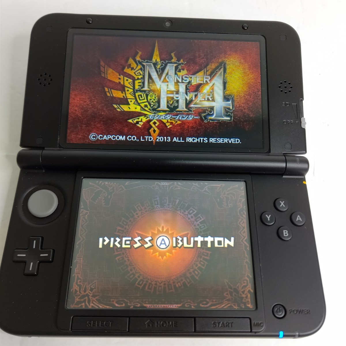 ニンテンドー3DS LL モンスターハンター4 ラージャンゴールド 極美品