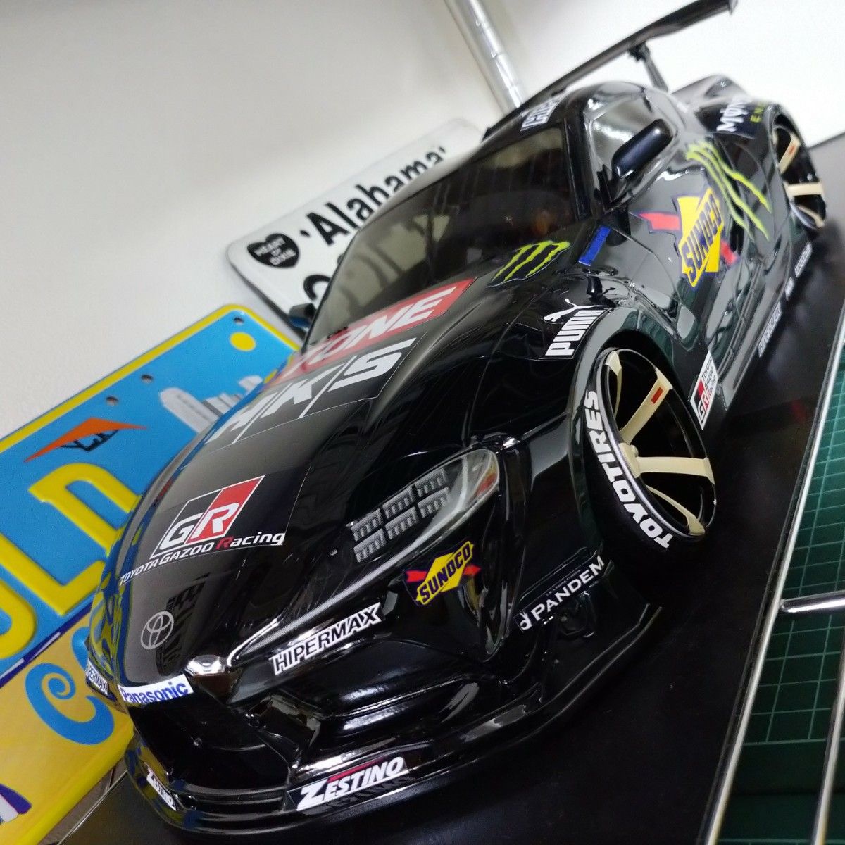 黒色ボディ用 シール ステッカー スープラA90 ラジドリ 1/10RC ラジコンボディ用 YD2