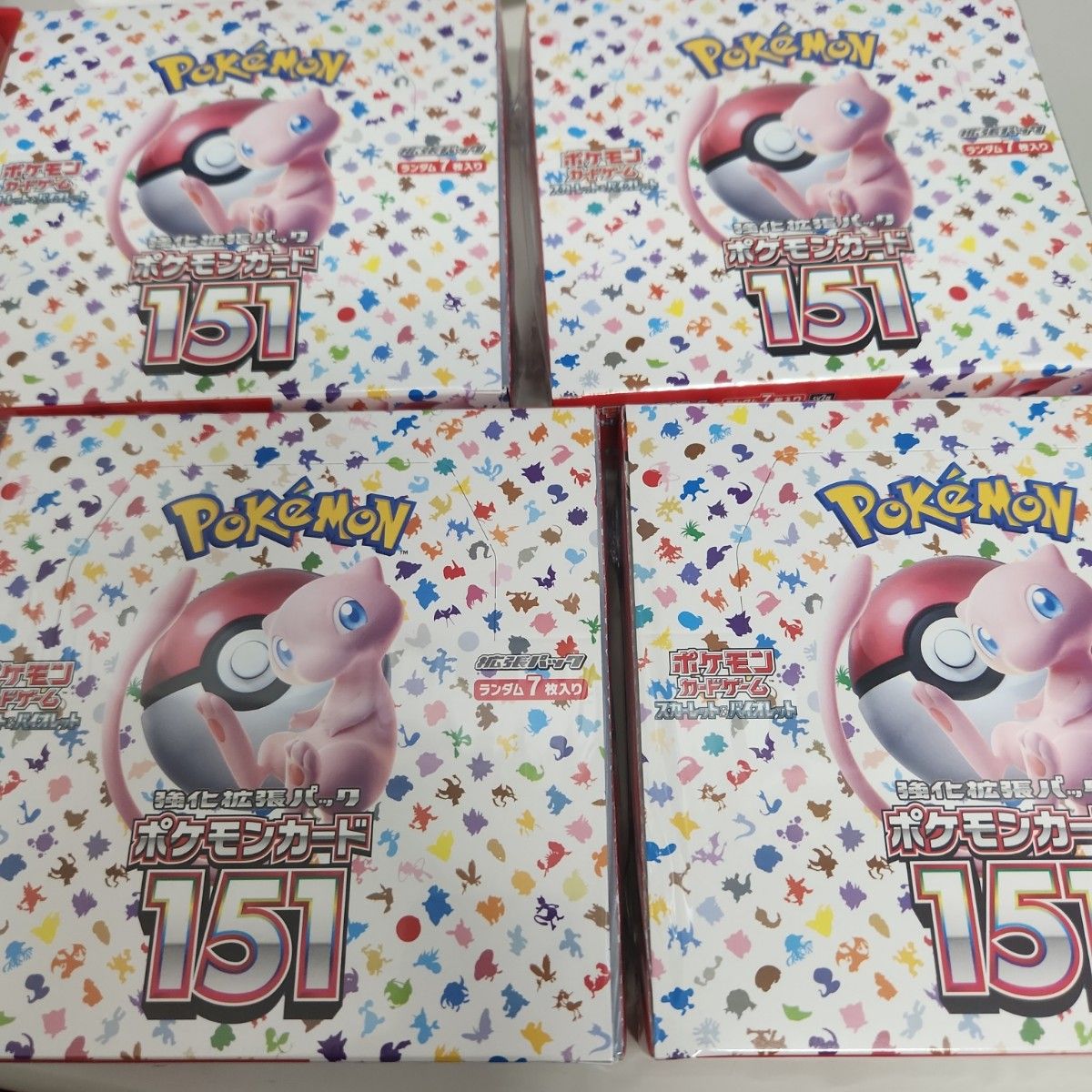 ポケモンカードゲーム 151 4box 新品未開封シュリンク付