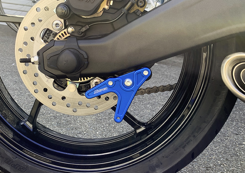 ZX-25R ZX-4R Z650RS NINJA650 Z650 racing stand hook blue sprocket guard attaching type C SNIPERsnaipa-SP0099BL