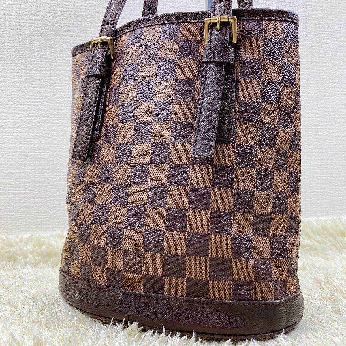 希少 極美品 LOUIS VUITTON ルイヴィトン ダミエ マレ エベヌ トート