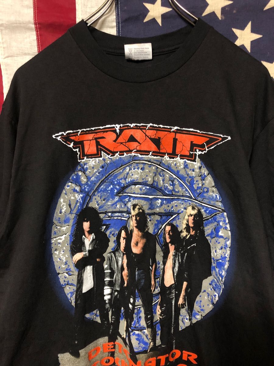 オリジナル ヴィンテージ 90s USA製 RATT ラット ツアーTシャツ 検 MOTLEY CRUE モトリー・クルー