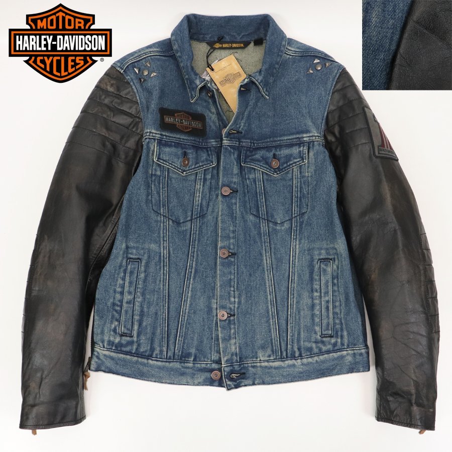 定価￥44 055- タグ付き HARLEY DAVIDSON ハーレーダビッドソン 1903 SLIM FIT ヴィンテージ加工 牛革レザー