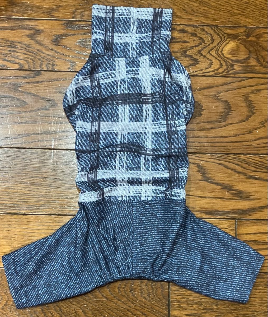 イタグレ服(ハンドメイド)ラッシュガード袖無し半ズボンロンパース