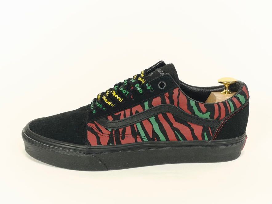 【ATCQコラボ】VANS OLD SKOOL × A TRIBE CALLED QUEST 27 バンズ オールドスクール 黒 赤 緑 ア トライブ コールド クエスト_画像1