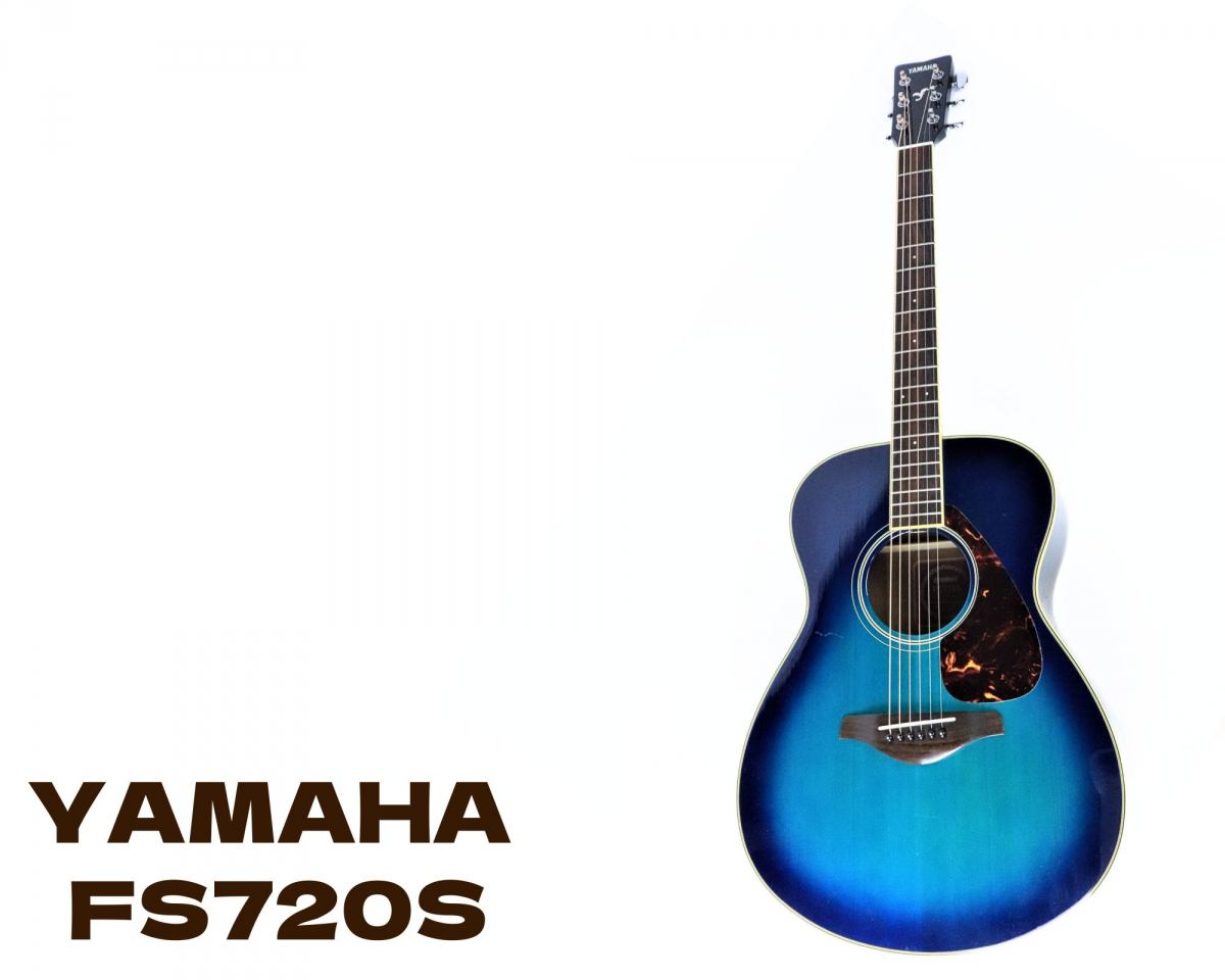 送料0円】 ☆美品☆【ヤマハ】人気のアコギ FS720S トップ単板 ブルー