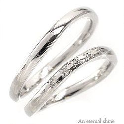 指輪 結婚ペアリング 2本セット プラチナ900 pt900 ダイヤモンド ブライダル マリッジリング 人気 レディース_画像1