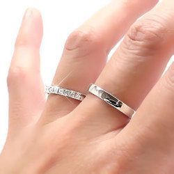 指輪 結婚マリッジリング ペアリング ダイヤモンド 0.22ct プラチナ900 pt900 人気 レディース ジュエリー アクセサリー_画像3