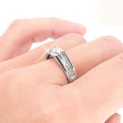 指輪 婚約エンゲージリング ダイヤリング プラチナ900 pt900 ダイヤモンド 0.5ct リング レディース アクセサリー_画像3