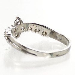 指輪 ダイヤモンド リング k18ゴールド 0.5ct テンダイヤモンド フラワー 18金 レディース ジュエリー アクセサリー_画像4