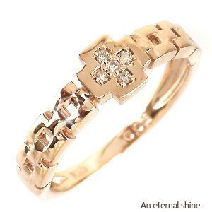 【中古】 ダイヤモンド ピンキーリング 指輪 リング アクセサリー ジュエリー レディース クロス 10金 k10 0.02ct ダイヤ イエローゴールド台 【中古】 ダイヤモンド ピンキーリング 指輪 リング アクセサリー ジュエリー レディース クロス 10金 k10 0.02ct ダイヤ イエローゴールド台
