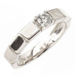 指輪 ダイヤリング 幅広 ソリティア ダイヤモンド 0.15ct プラチナ900 pt900 シンプルデザイン リング レディース アクセサリー