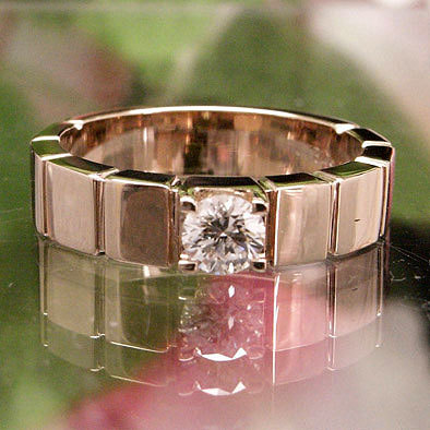 指輪 ダイヤモンド リング ダイヤモンド 0.3ct アップ 幅広 リング ｋ18ピンクゴールド 18金 レディース アクセサリー