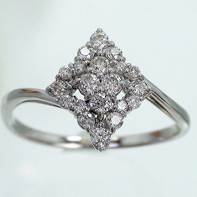 指輪 ダイヤモンド リング 0.3ct プラチナ900 pt900 フラワー ダイヤモンド リング レディース ジュエリー アクセサリー