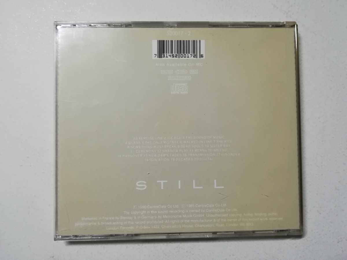 【CD】Joy Division - Still 1981年(1990年UK盤) UKポストパンク/ニューウェーヴ ※New Order前身_画像2