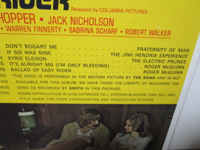 US-original sealed Easy Rider (Music From The Soundtrack)(Analog) Steppenwolf,The Byrds,The Jimi Hendrix Experience,Roger McGuinn_画像7