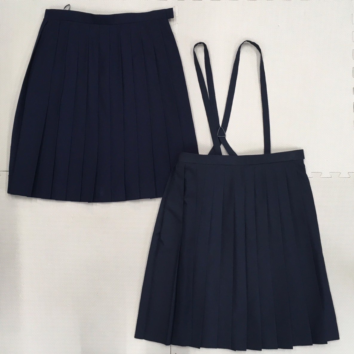 AT239-1(中古)栃木県 宇都宮市立宮の原中学校(旧制服) 6点セット/大きめ/校章付/165B/W75/ブレザー/ベスト/吊りスカート/OLIVE/制服/卒業生_画像7