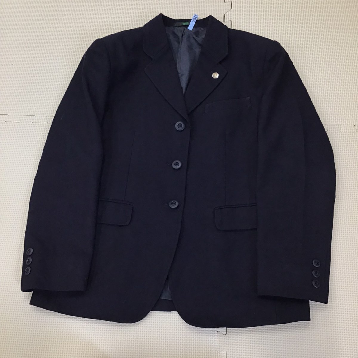 新作商品 兵庫方面 A462#(中古) 学生服 /LL/W68/イートン型 3点セット 学生服