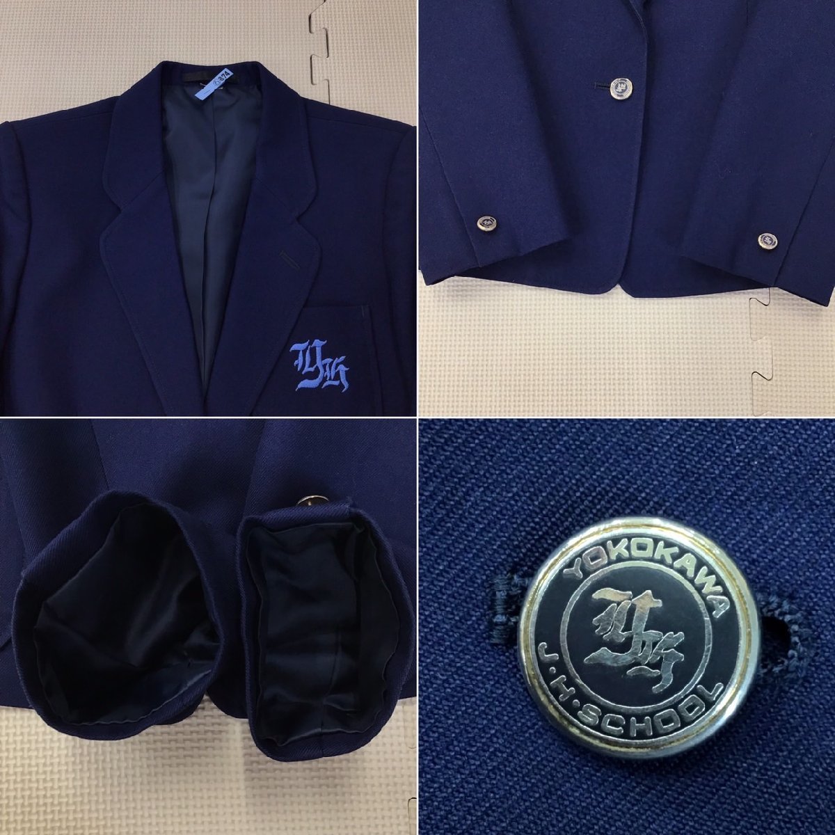 工場直売 OT368-1 (中古) 6点セット/指定品/165A/W63 横川中学校 栃木県 学生服