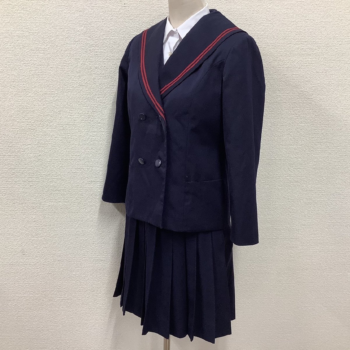 Y)I851 (中古) 山形県 長井南中学校 4点セット /M/W71/セーラー Y)I851 (中古) 山形県 長井南中学校 4点セット /M/W71/セーラー