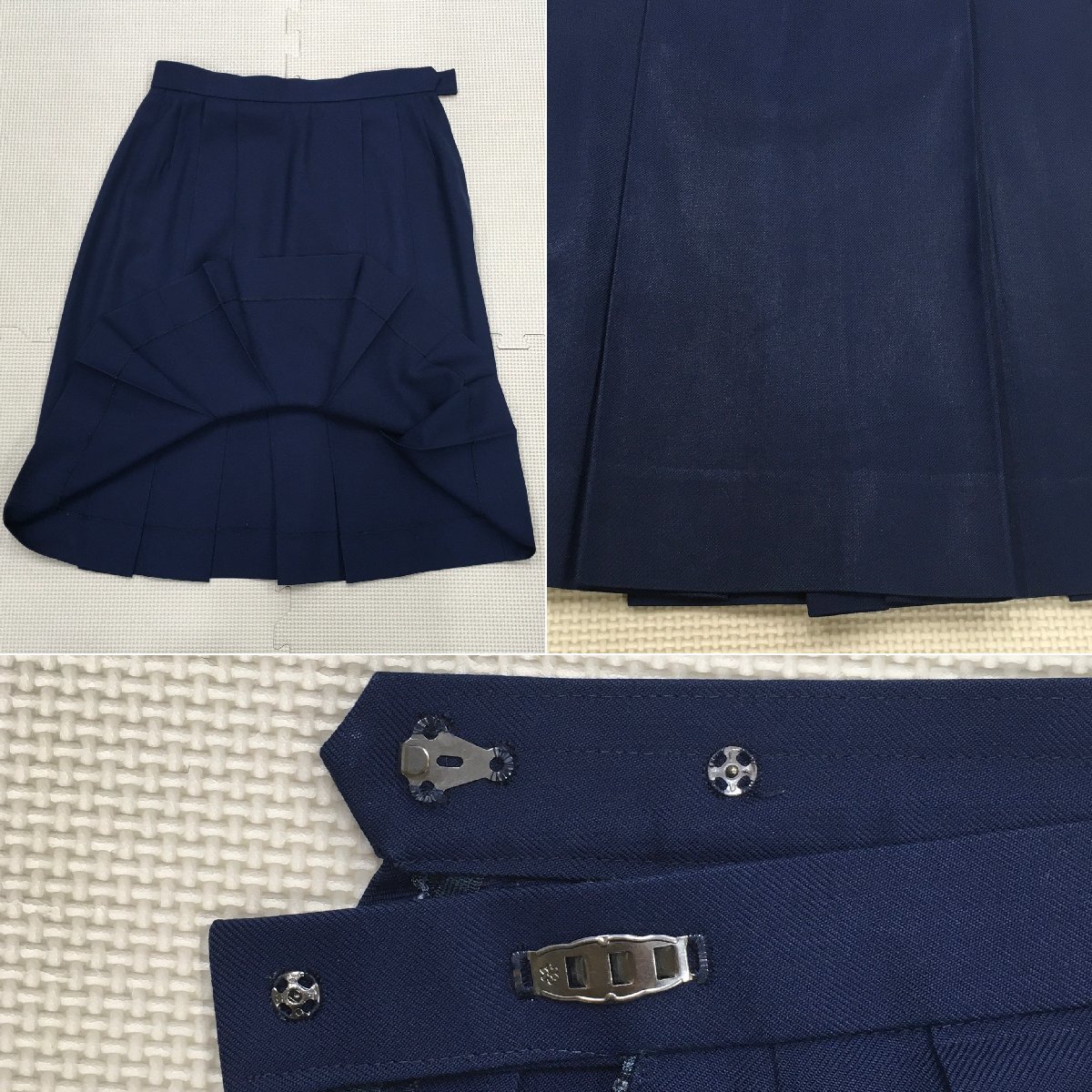 【年中無休】 栃木県 AT719-1(中古) 鹿沼東高校 /L/W63/青紺 4点セット 学生服