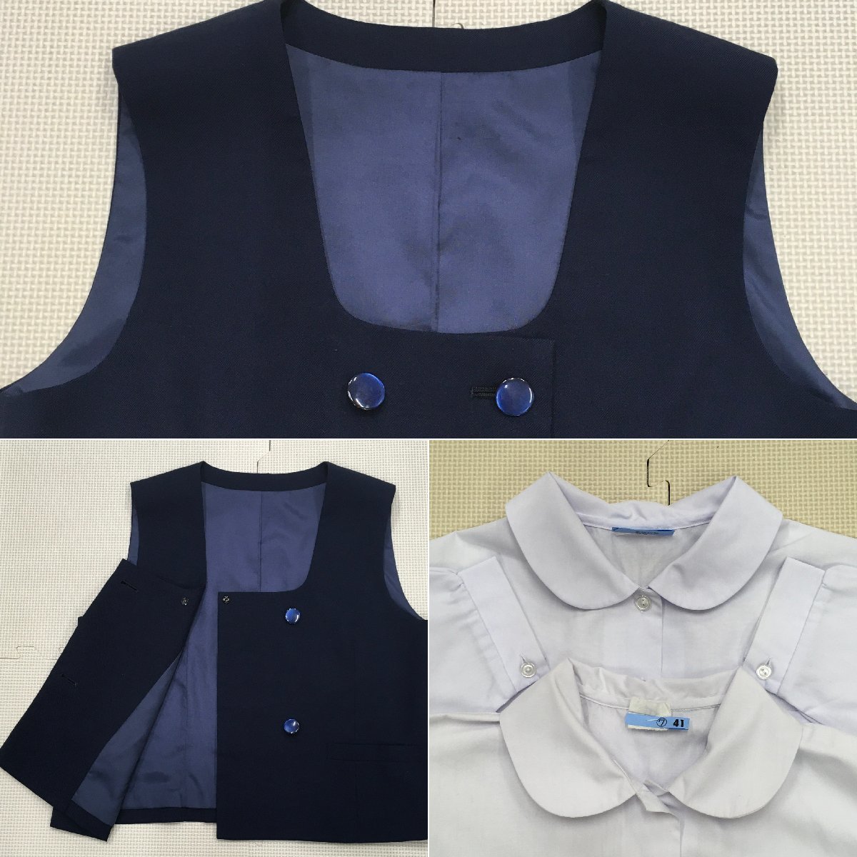 OT498-1(中古) 栃木県 清原中学校(旧制服) 6点セット /160/W60 OT498-1(中古) 栃木県 清原中学校(旧制服) 6点セット /160/W60