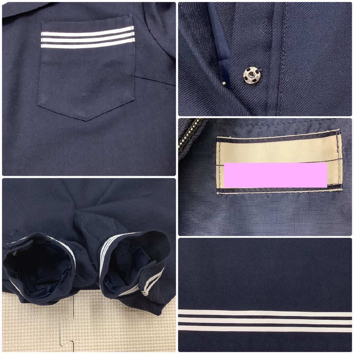 Y)I376 (中古) 山形県 寒河江市立 陵南中学校 セーラー服 3点 Y)I376 (中古) 山形県 寒河江市立 陵南中学校 セーラー服 3点