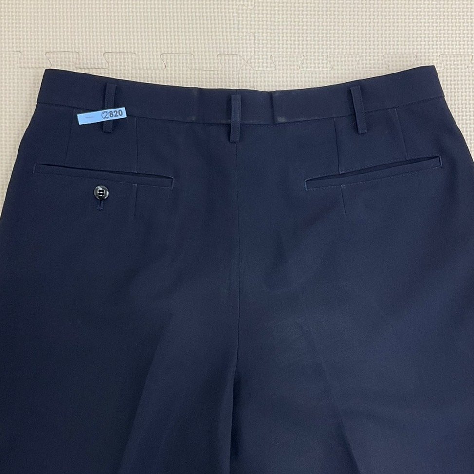 UT322 (中古) 栃木県 黒磯高校 男子学生服 上下2点セット /現行品/大きめ/LL/W85/シャツ/ズボン/紺/半袖/夏服/夏用/制服/学生服/卒業生品/_画像8