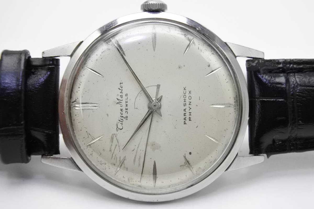 ☆☆☆短期間製造稀少モデル　 １９５０～６０年代製　CITIEN 　Master １９石 手巻紳士腕時計 機械綺麗　ビンテージ逸品