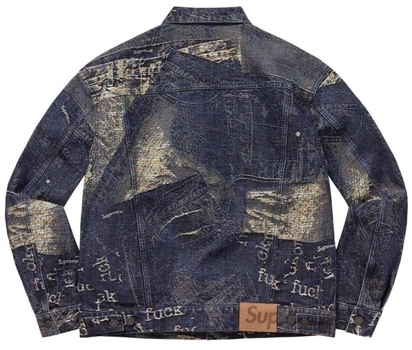 23SS Supreme シュプリーム Archive Denim Trucker Jacket デニムジャケット Gジャン L ブルー_画像3