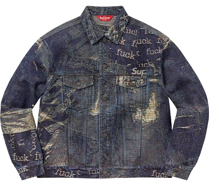 23SS Supreme シュプリーム Archive Denim Trucker Jacket デニムジャケット Gジャン L ブルー_画像2