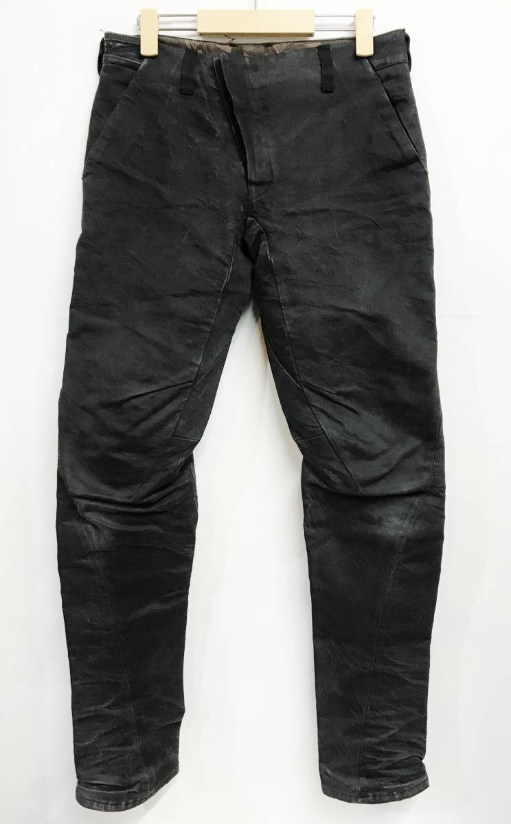 DEVOA デヴォア Jodhpurs Pants Heavy washi cotton DENIM ブルーブラック 1 ジョッパーズ コットン 和紙 デニムパンツの画像2