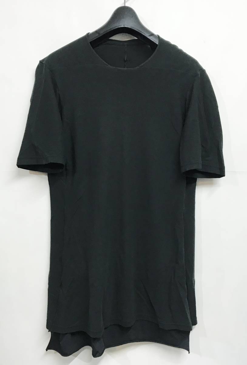 DEVOA デヴォア フェイクレイヤードショートスリーブカットソー ブラック 1 半袖 Tシャツ 日本製の画像2
