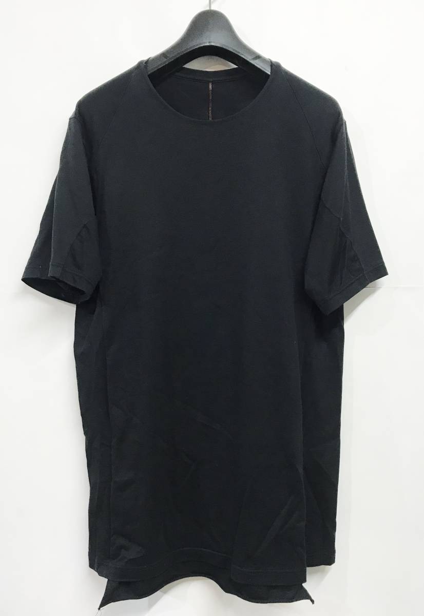 DEVOA デヴォア ショートスリーブ エジプシャン コットン ジャージー ブラック 1 半袖カットソー Tシャツ 日本製の画像2