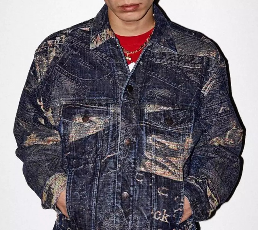 23SS Supreme シュプリーム Archive Denim Trucker Jacket デニムジャケット Gジャン L ブルー_画像1